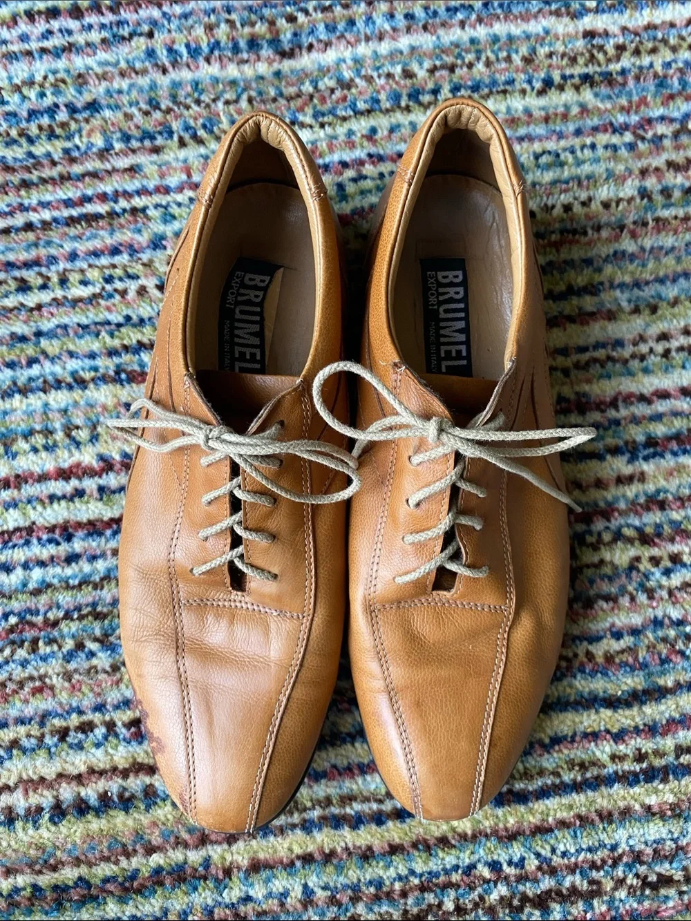 Men’s Brumel Export Italian Leather casual shoes — 🚨Flaws!🚨—project shoes